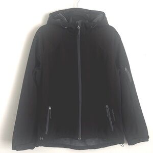 Black Diamond FullZip Fleece Lined Hooded Jacket Sz L